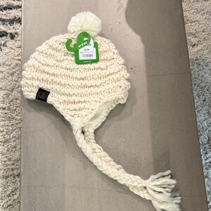 Bula Ivory Knit Pom-Pom Hat